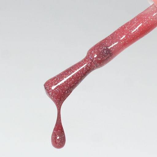 Гель лак для ногтей, с блёстками, трехфазный, 10 мл, LED/UV, розовый (26)