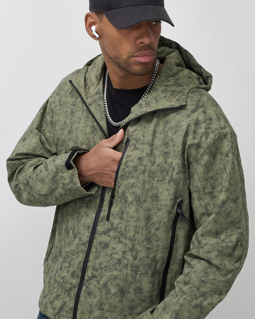 Куртка спортивная MTFORCE мужская весна-осень хаки  фото 7