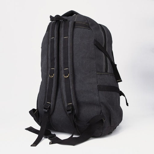 Рюкзак туристический, 60 л, отдел на молнии, наружный карман, цвет черный - Simaland фото 2