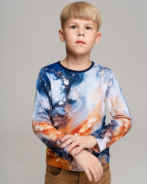 Дизайнерский детский лонгслив SAHAR art lab