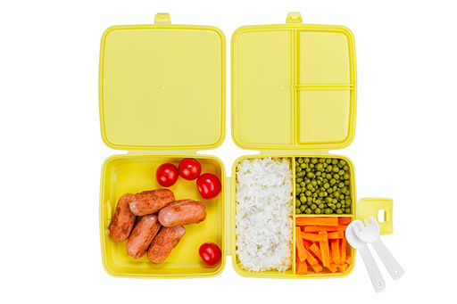 Ланч-бокс 1,2 л 15*15*9 см Бенто SUB + вилка и ложка (модель 487) - Elan gallery фото 7