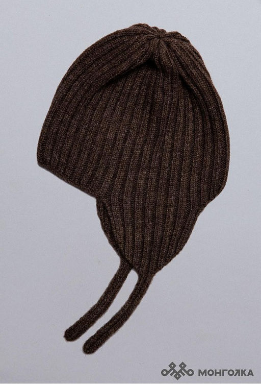 Шапка ушанка из 100% монгольской шерсти (арт. 05144) - Монголка фото 4