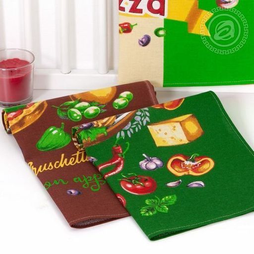 К-т полотенец Итальяно 50*60 см. - 3 шт. рогожка хлопок 100% - Лен поволжья фото 3