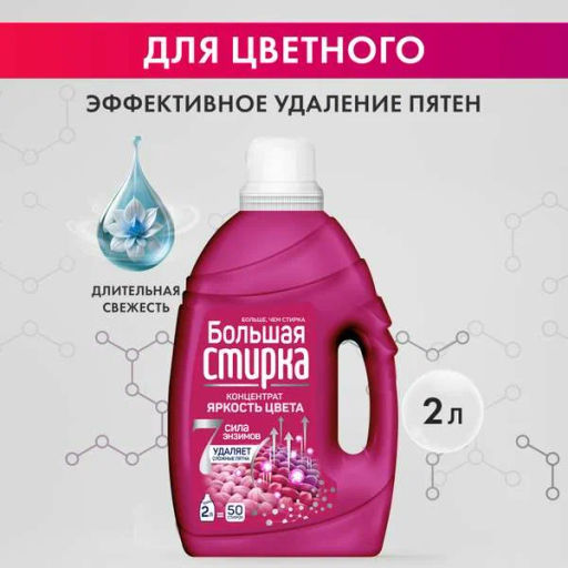 БОЛЬШАЯ СТИРКА гель д/стирки 2л Color