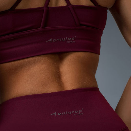 Топ спортивный женский ONLYTOP Sculpt, размер 44 (M), цвет сливовый