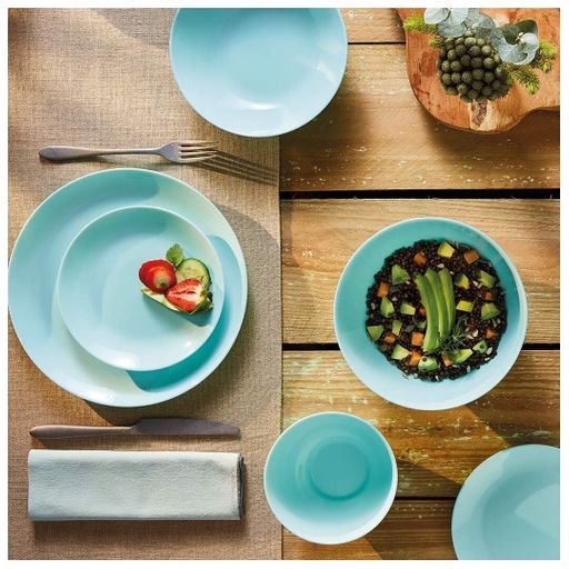 Тарелка обеденная ДИВАЛИ ЛАЙТ ТЮРКУАЗ 25см - Luminarc фото 5