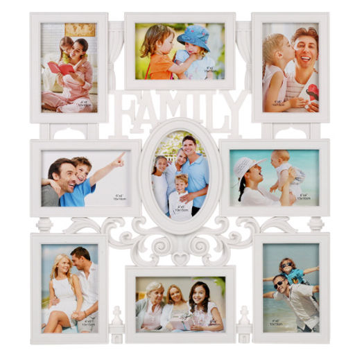 Фоторамка коллаж Семья 47x51 см / XZ-1962 /уп 24/ 9 фото - Галеонтрейд фото 3