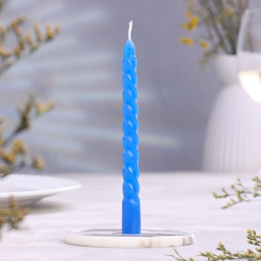 Цена за 6 шт. Набор свечей ароматических витых, 1.5×15 см, 2 шт., черника