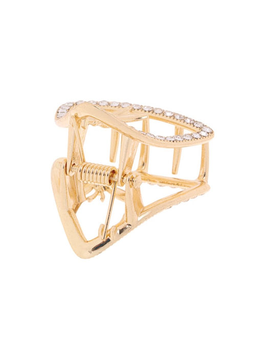 Крабик для волос «Флоранс», уголок, 3.5 см, золото