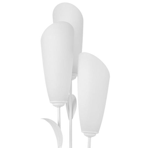 Торшер напольный BayerLux «Лепесток», 3×15 Вт, E27, белый, 28×28×153 см