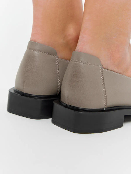 Лоферы женские пудра, н/к