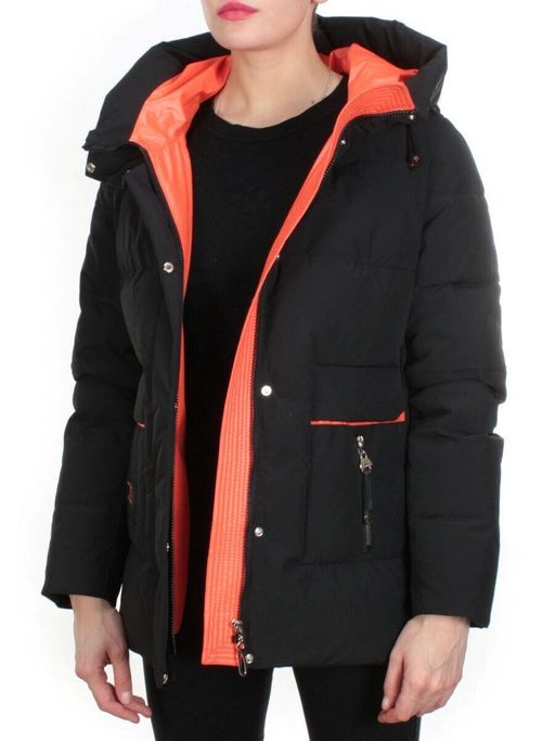 YM 2102 BLACK Куртка зимняя женская MARIA (200 гр. холлофайбера) - Fashion фото 8