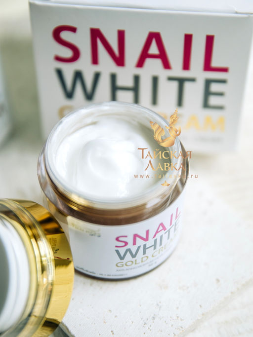 Крем д/лица Улиточный для лифтинга и увлажнения 
Snail White Gold 
ROYAL THAI HERB, 50 гр  фото 4