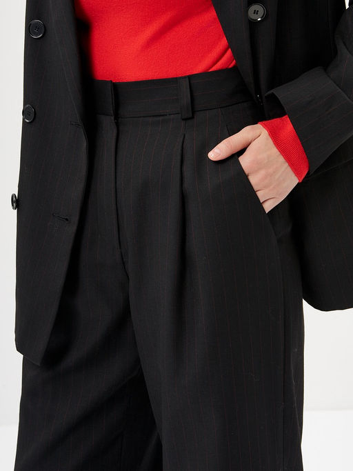Брюки женские 12511-36056 black/red