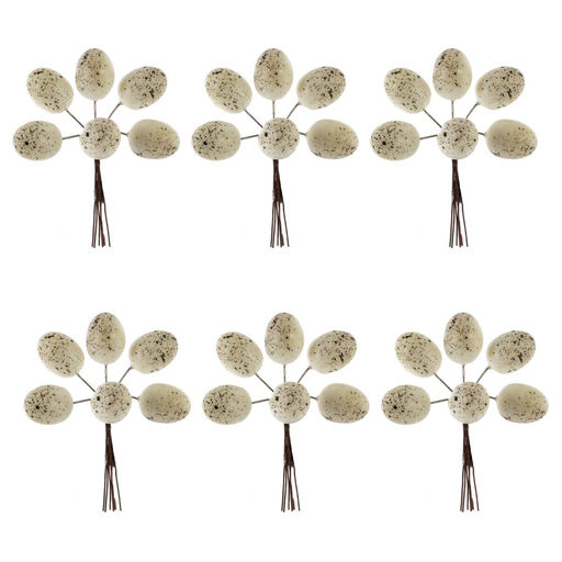 Набор из 6-ти изделий декоративных "Яйца пасхальные", L17 W3,5 H18/10 см