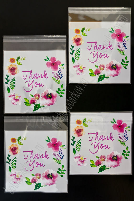 Пакеты фасовочные с рисунком 14*14 см +3 см (100 шт) SF-7707, №1