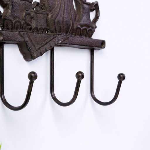 Настенные крючки декоративные «Чаепитие», чугун, 18×20×5.5 см