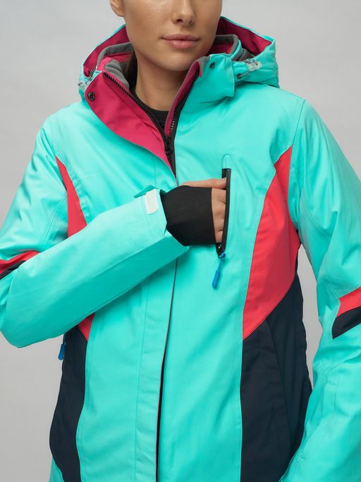 Горнолыжный костюм женский бирюзового цвета 02201Br - Chunmai фото 13