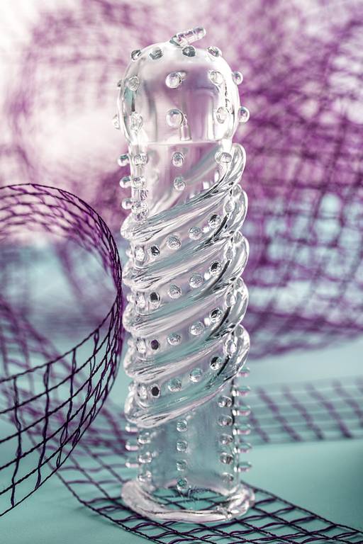 Насадка на пенис TOYFA A-Toys, TPR, прозрачный, 15,3 см  фото 10