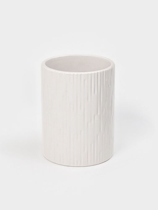 Набор для ванной Rain, 2 предмета, дозатор для мыла, стакан, белый