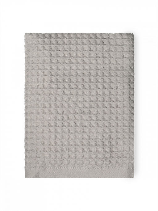 Полотенце для лица 50x90 светло-серый вафельное полотно - Denastia фото 2