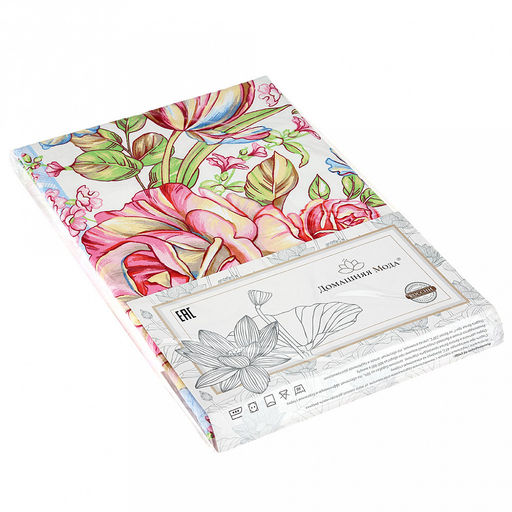 Дорожка столовая, сервировочная 50х180см "Нежность", хлопок "Премиум" 236г/м2, упаковка классическая 28х41см, "Домашняя мода" (Россия)