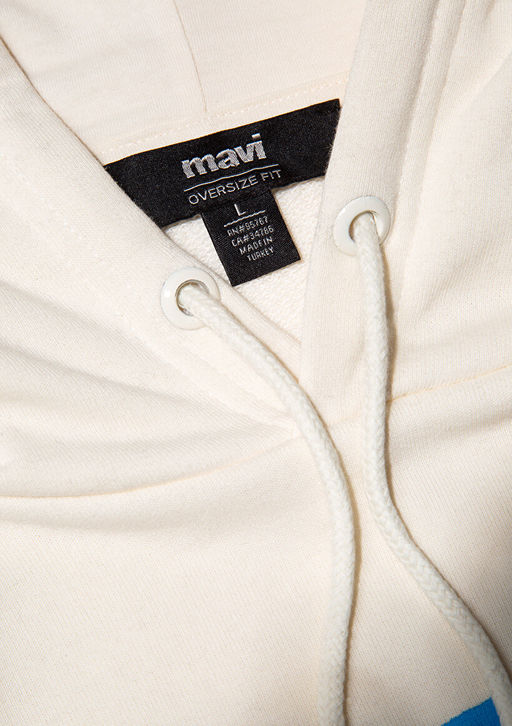 Mavi Bask?l? Beyaz Sweatshirt  фото 6