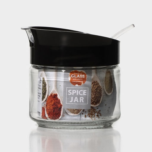 Банка стеклянная для сыпучих продуктов с ложкой «Лекса», 260 мл