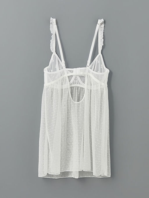 Balenli Dolgusuz Dantelli Babydoll