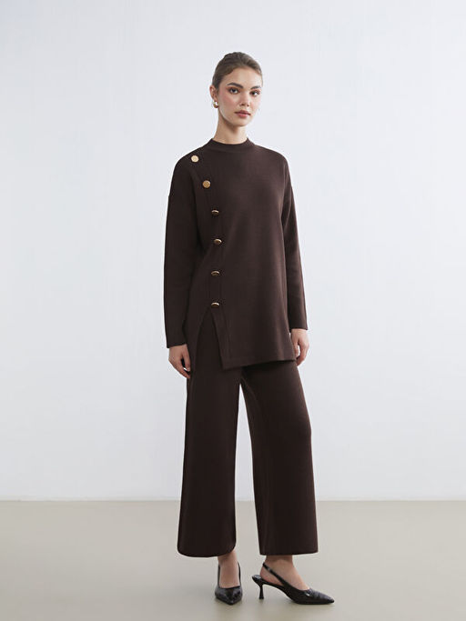 Beli Lastikli Geni? Pa?a Kad?n Triko Pantolon