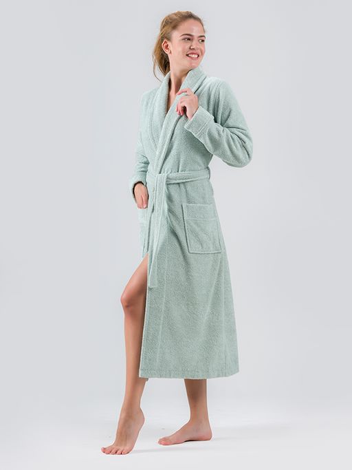 Халат махровый KARNA NORA (Ментол)  фото 3