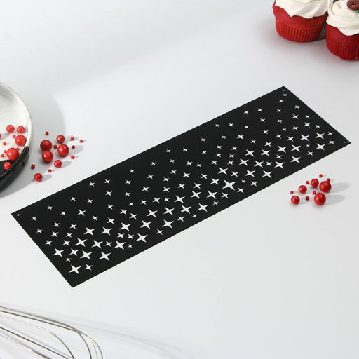 Цена за 5 шт. Трафарет для торта «Звезды», 32×10 см