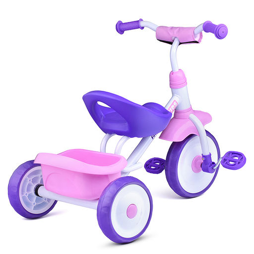 Велосипед трехколесный Rocket, колеса EVA 9"/7",  цвет белый