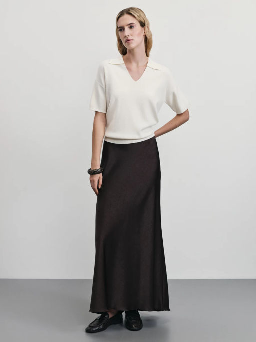 Джемпер поло с короткими рукавами / Zarina  фото 2