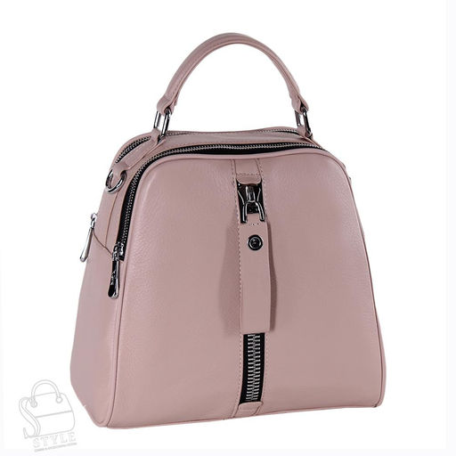 Рюкзак женский кожаный 99451 pink Velina Fabbiano-Safenta/30 в Новосибирске