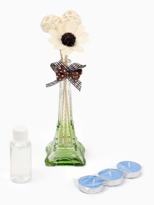 Набор подарочный «Париж» (диффузор и свечи) яблоко, «Богатство Аромата»