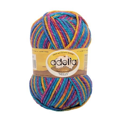 Пряжа ADELIA NELLY 70% шерсть, 30% акрил 5 шт. х 100 г 100 м  5 м