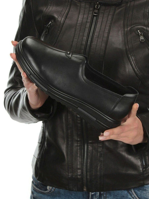 03-5068 BLACK Полуботинки женские (натуральная кожа)