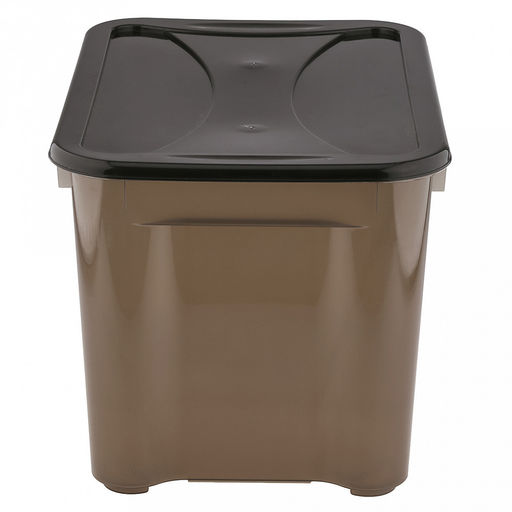 Контейнер для хранения пластмассовый 20л, 38,5х27х25,5см, универсальный, с крышкой, полипропилен, прозрачный (Россия) - Домашняя Мода фото 4