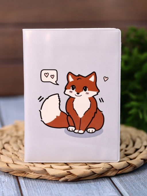 Обложка для паспорта Аниме Fox love, плотность 560 мкм