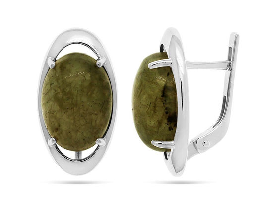 Серьги, лабрадорит, СП19