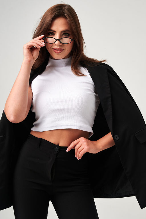 52714 топ укороченный с горлом - Натали фото 82