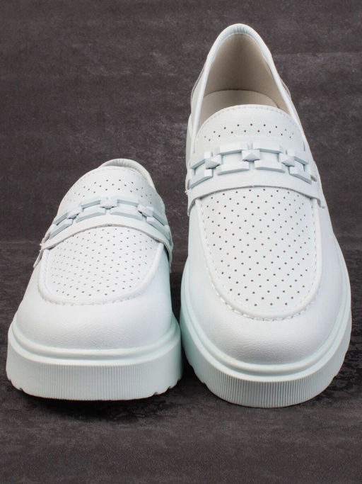 03-PDXL160-5 LT. BLUE Полуботинки женские (натуральная кожа) - Фабричный китай фото 10