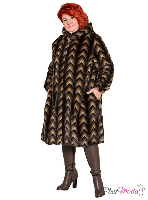 Шубка Модель №1776 размеры 44-84 - Plusmoda фото 4