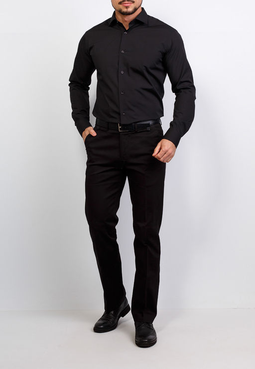 Сорочка мужская длинный рукав GREG 340/139/BLK/Z  фото 4