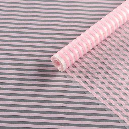 Пленка для цветов, матовая, «Зебра», розовый, 0.6×9 м ±5%