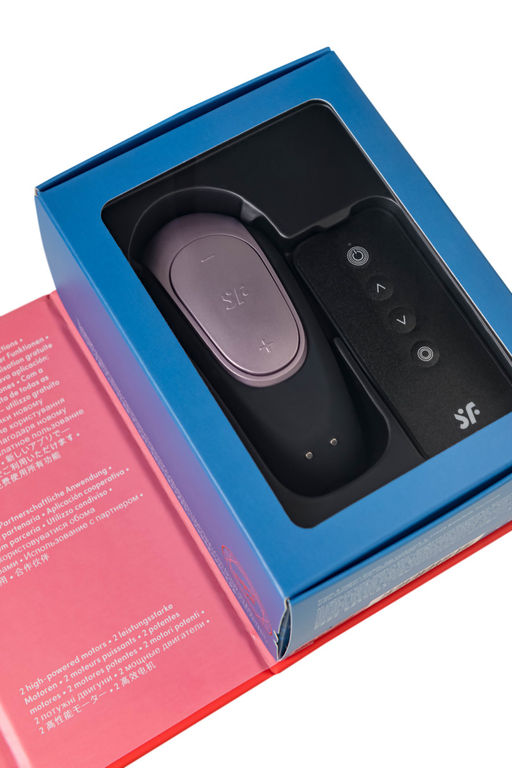 Многофункциональный стимулятор для пар Satisfyer Partner Double Fun, силикон, черный, 18 см