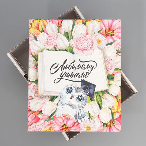 Коробка складная Любимому учителю, 31,2 х 25,6 х 16,1 см - Дарите счастье фото 3