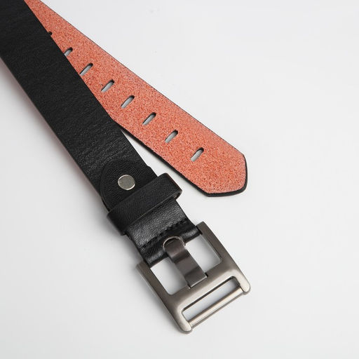 Ремень женский, ширина 3 см, люверсы, пряжка металл, винт, цвет чёрный - Simaland фото 3