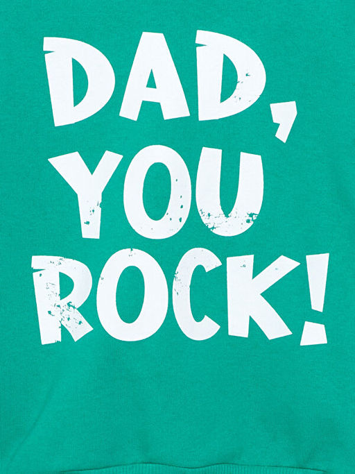 Bisiklet Yaka Uzun Kollu Bask?l? Erkek Bebek Sweatshirt 2li - Waikiki фото 3